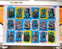 Image 1 of Revenge of the Robots! Uncut production sheets by Mats