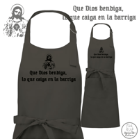 Image 1 of DELANTAL QUE DIOS BENDIGA LO QUE CAIGA EN LA BARRIGA 