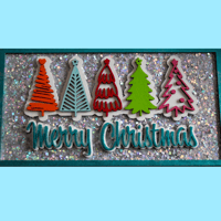 Image 1 of Merry Christmas Tree Sign