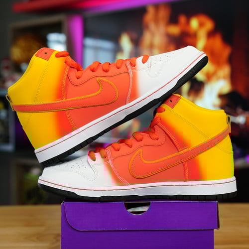 Image of Nike SB Dunk High Sweet Tooth Candy Corn