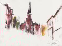Image 1 of Cottiers From Hyndland Street - water soluble pigment on paper 