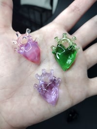 Image 2 of SMALL CRYSTAL ANATOMICAL HEARTS 