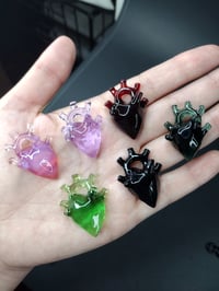 Image 1 of SMALL CRYSTAL ANATOMICAL HEARTS 