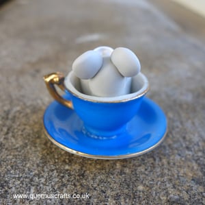 Wee Coffee Mouse in Teacup