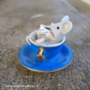 Wee Coffee Mouse in Teacup