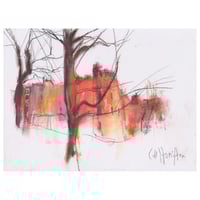 Image 1 of Langside Avenue From Queens Park - Water Soluble Pigment on Paper 