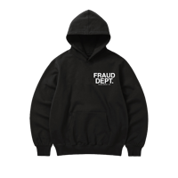 Image 1 of FRAUD DEPT. Hooded Sweater (Black)