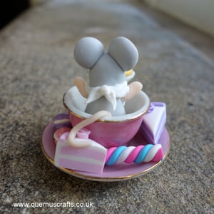 Wee Greedy Mouse in Teacup