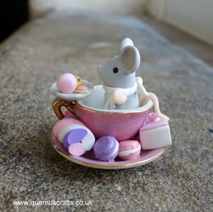 Wee Greedy Mouse in Teacup