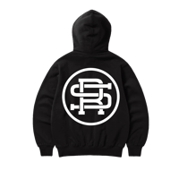 Image 2 of RS STAMP Hooded Sweater (Black)
