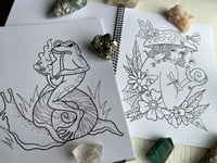 Image 4 of Coloring Books - Girls and Frogs