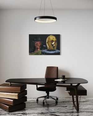 Image of RAIDERS OF THE LOST DROID - ORIGINAL PAINTING