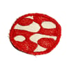 Red and White Abstract