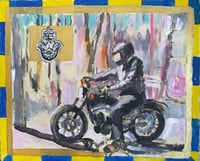 On Motorcycle