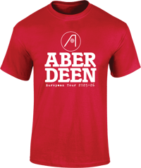Image 1 of Aberdeen European Tour 2025-26 T-Shirt Red