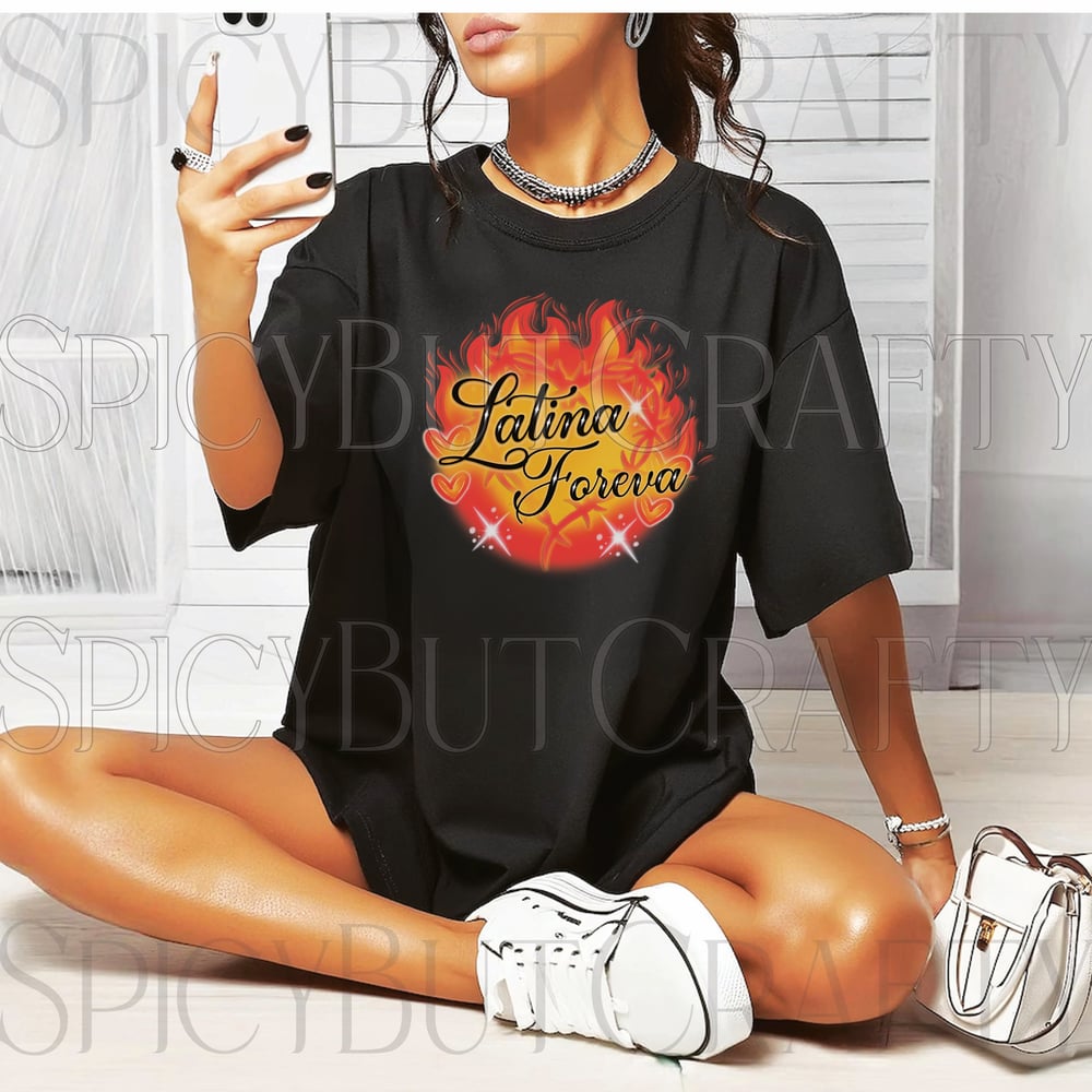 Image of PRE-SALE LATINA FOREVA FLAMES T SHIRT