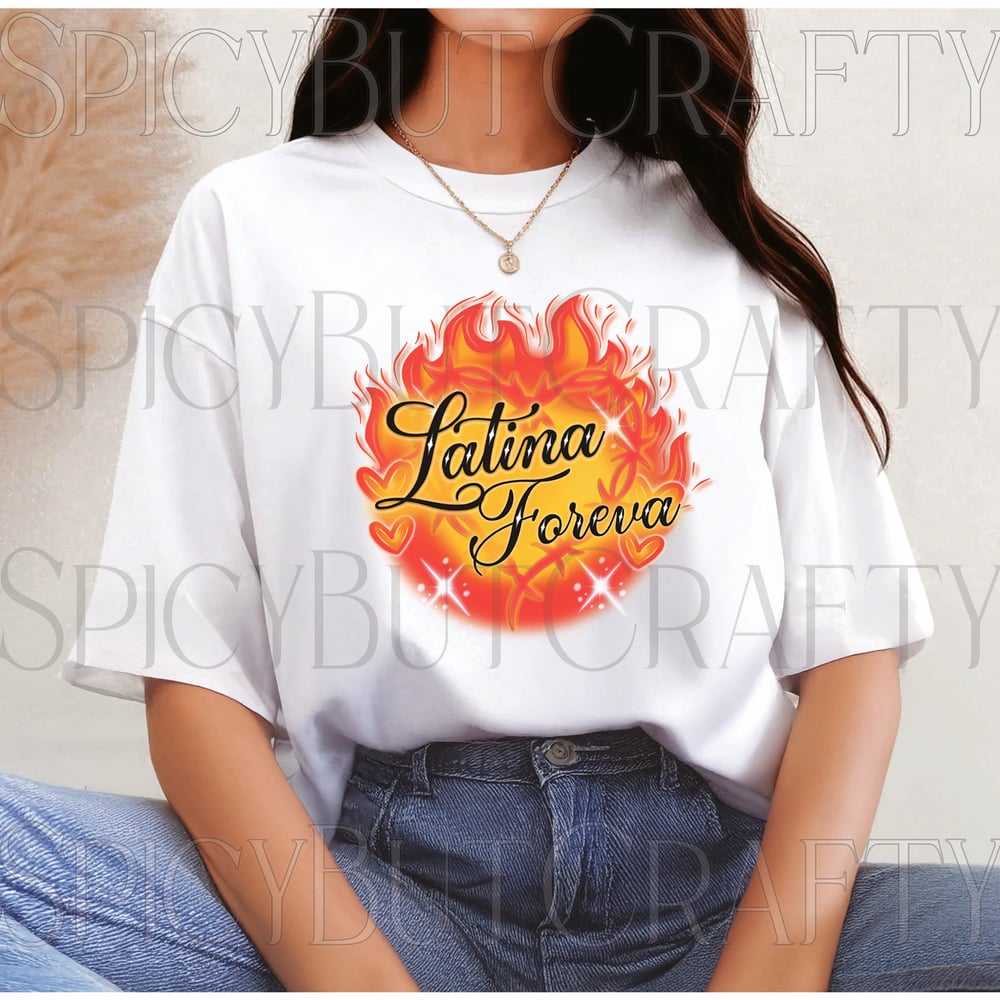 Image of PRE-SALE LATINA FOREVA FLAMES T SHIRT