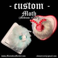 Image 1 of CUSTOM Moth Wall Mount (Mini: 4”x4”)