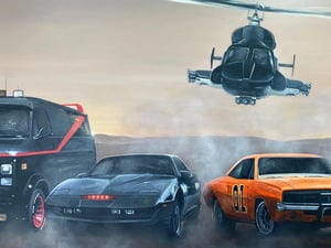 Image of RETRO RIDES - ORIGINAL PAINTING