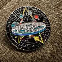 Image 1 of Strange New Pod Collective Pin 2024