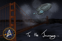 Image 1 of "To the Journey" Voyager Postcard