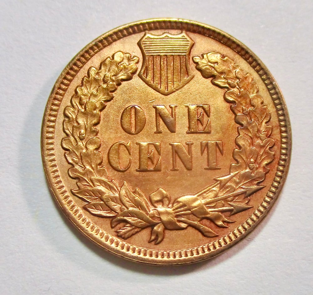 GEM BU BRIGHT RED-ORANGE 1907 INDIAN CENT