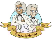 Twin Twains Sticker