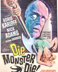 Image 2 of Die Monster Die ORIGINAL theatrical one-sheet (27"x41")
