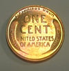 1942 GEM PROOF LINCOLN CENT, SUPER RICH RED COLOR