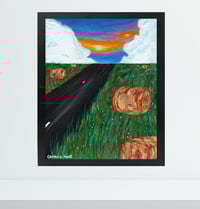 Image 2 of 'Marshmallow Clouds' - Acrylic on Canvas Panel, 8x10 Framed