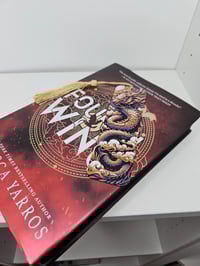 Image 5 of Textured Bookmark with Golden Tassel, 3D Printed Design Featuring Dragon, Fairy, Cow Abduction, F...