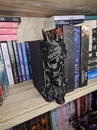 Image 2 of Dragon Book Nook - Hear See No Speak No Evil | Storage Included | Fantasy Bookshelf Decor