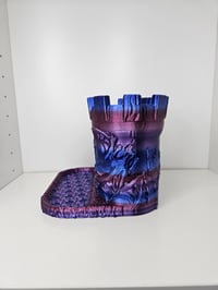 Image 3 of Dragon Castle Desk Organizer -Dragon's Keep | Fantasy Office Decor | DnD Gift | Pen Holder | 3D P...