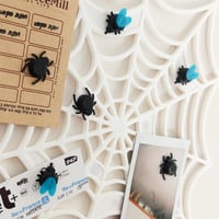 Image 4 of Magnetic Spider Web Picture Board with spider and fly magnets for your notes