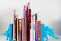 Image 4 of Stegosaurus Bookends | Dinosaur-Themed Bookshelf Decor | Prehistoric Book Holder | Kids Room Dino...