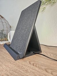 Image 2 of Book Nook Tablet Stand with Cord Organizer – Multifunctional Stand for Readers and Tech Lovers