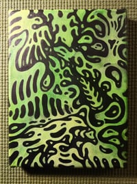 "my little green painting" - SOLD