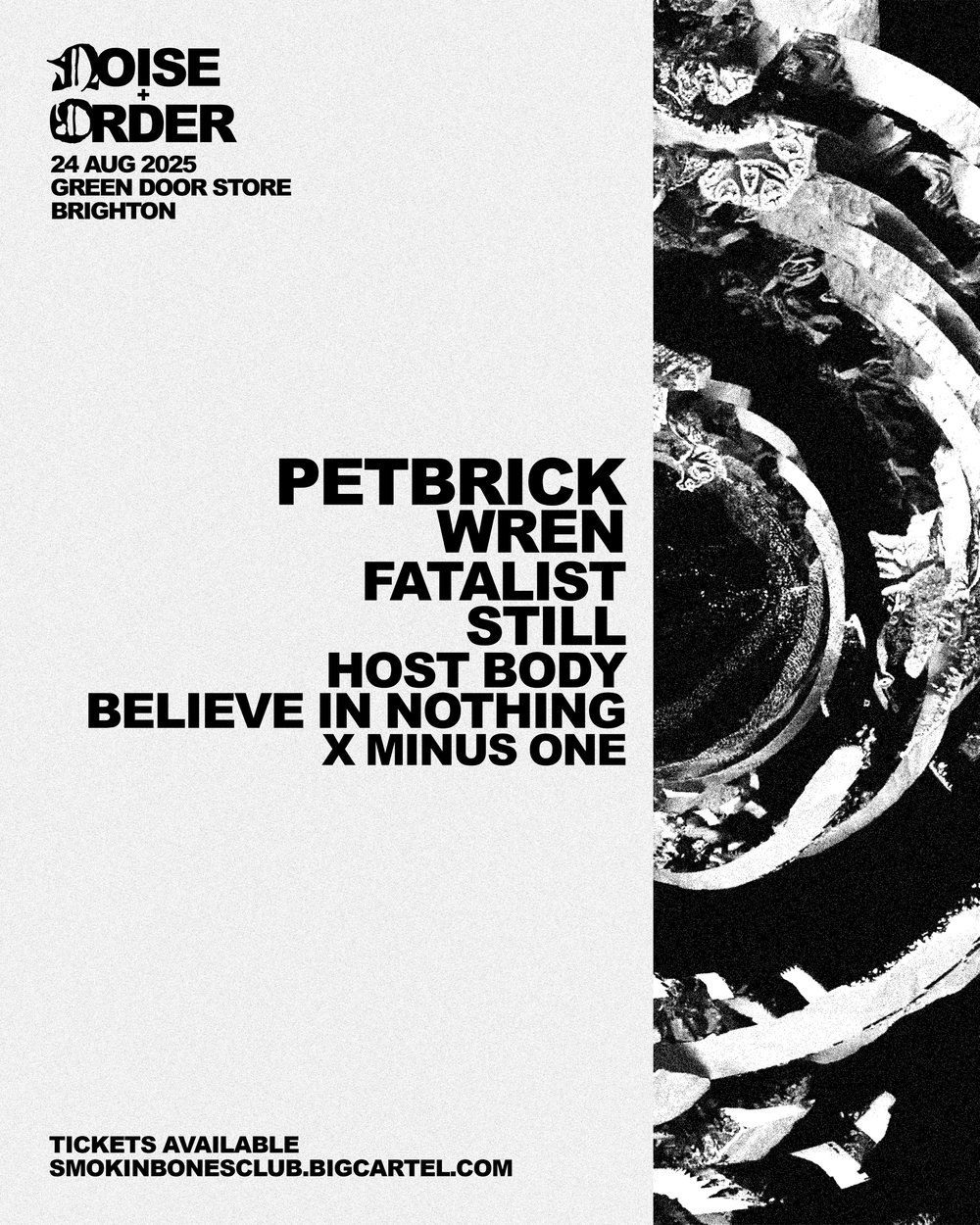 SBC PRESENTS: NOISE + ORDER