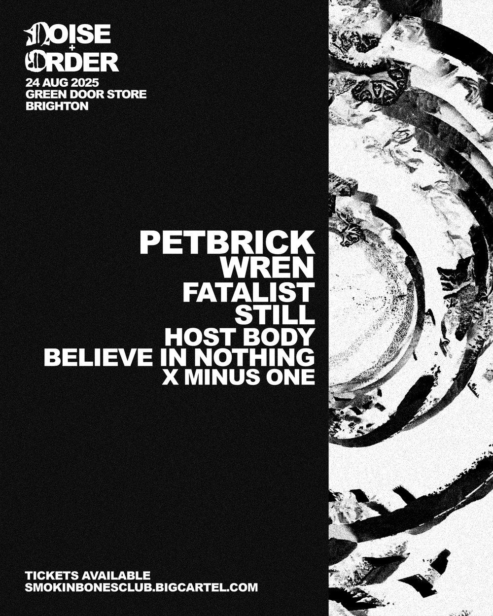 SBC PRESENTS: NOISE + ORDER