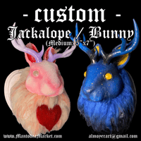 Image 1 of CUSTOM Jackalope Wall Mount (Medium: 5”x7”)