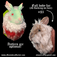 Image 2 of CUSTOM Jackalope Wall Mount (Medium: 5”x7”)
