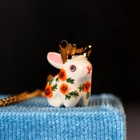 Image 1 of Poppy Jackalope Necklace