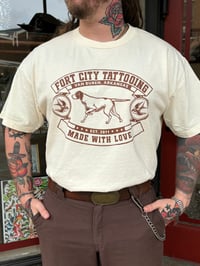 Image 1 of Chocolate & creme pointer shirt 