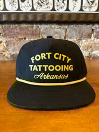 Black & gold hat 