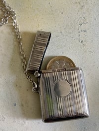 Image 8 of Antique Silver Hallmarked Vesta Box Necklace
