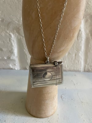 Image of Antique Silver Hallmarked Vesta Box Necklace