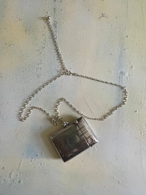 Image of Antique Silver Hallmarked Vesta Box Necklace