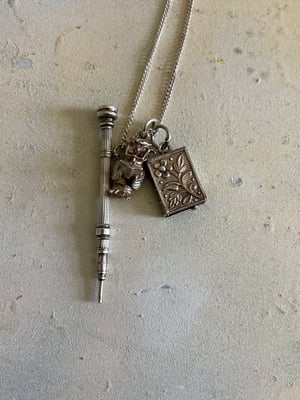 Image of Vintage Silver Chain With the studious bookish edit 
