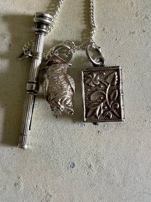 Image of Vintage Silver Chain With the studious bookish edit 