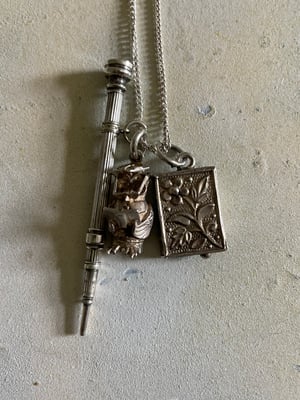 Image of Vintage Silver Chain With the studious bookish edit 